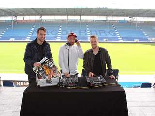 Junimond-DJs: FCM-Fußballer Christian Beck, Nils Butzen und Nico Hammann