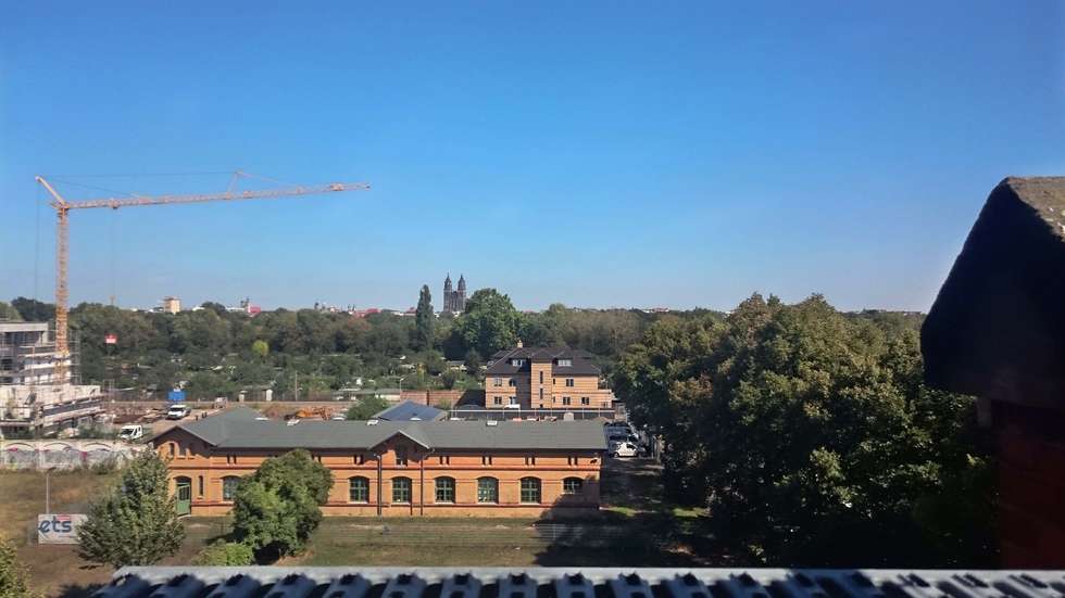 Dom: Blue Sky über Magdeburg