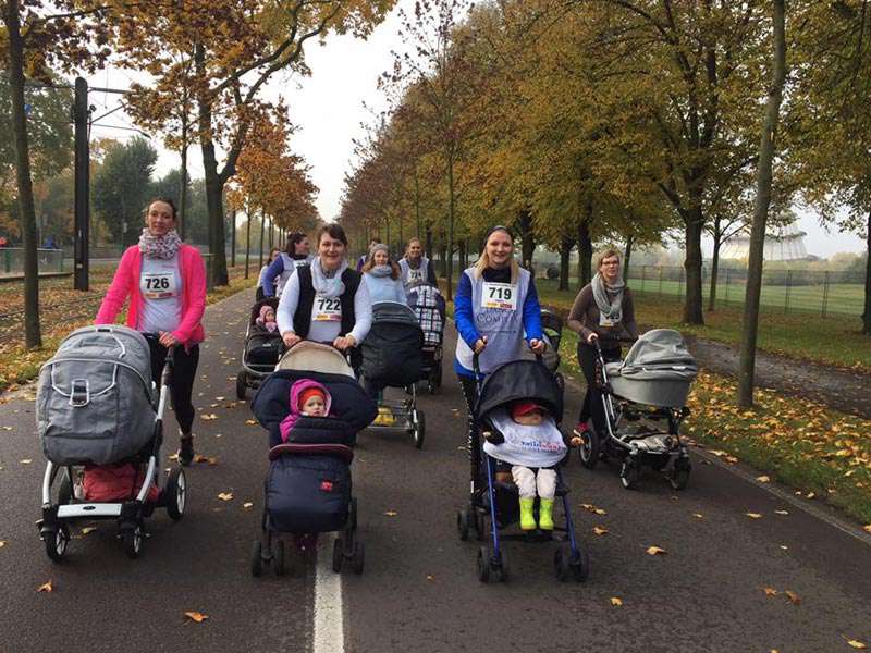 Fit Dank Baby beim Magdeburg Marathon