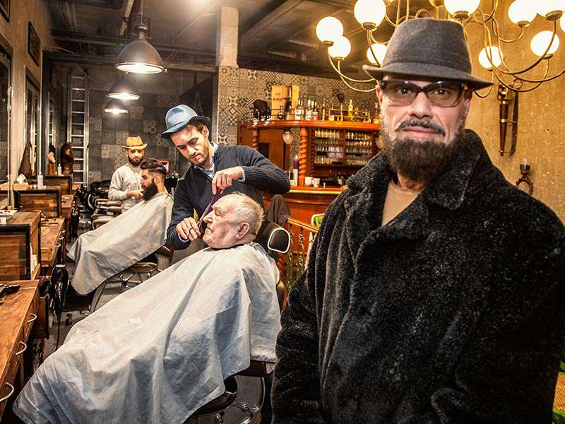 Panos Kondogtis und seine Jungs im Men‘s Barber Shop
